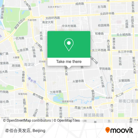牵佰合美发店 map
