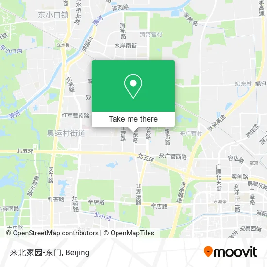 来北家园-东门 map