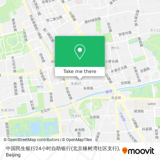 中国民生银行24小时自助银行(北京橡树湾社区支行) map