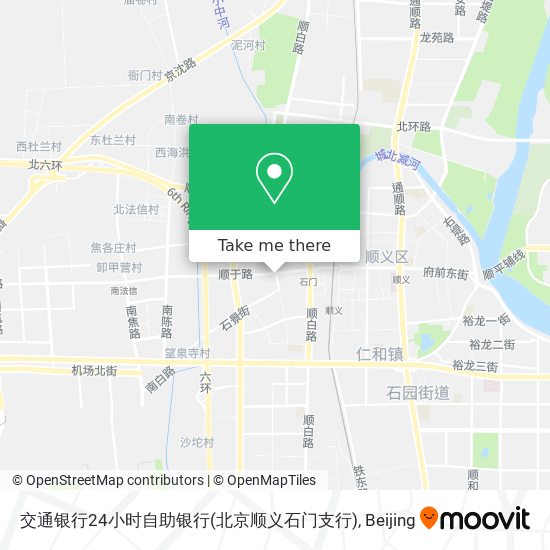 交通银行24小时自助银行(北京顺义石门支行) map