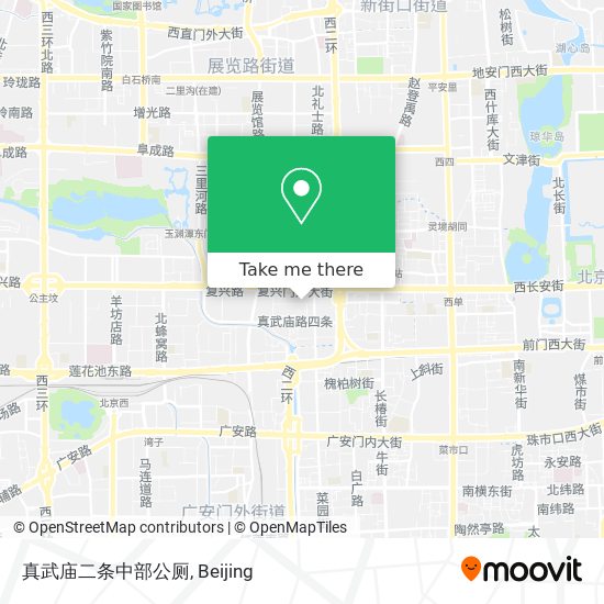 真武庙二条中部公厕 map