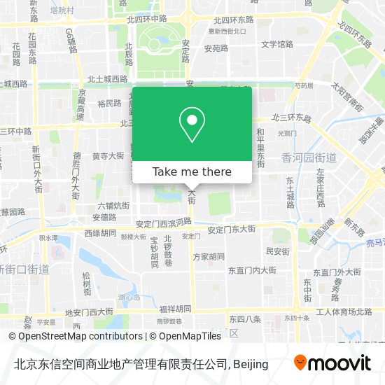 北京东信空间商业地产管理有限责任公司 map