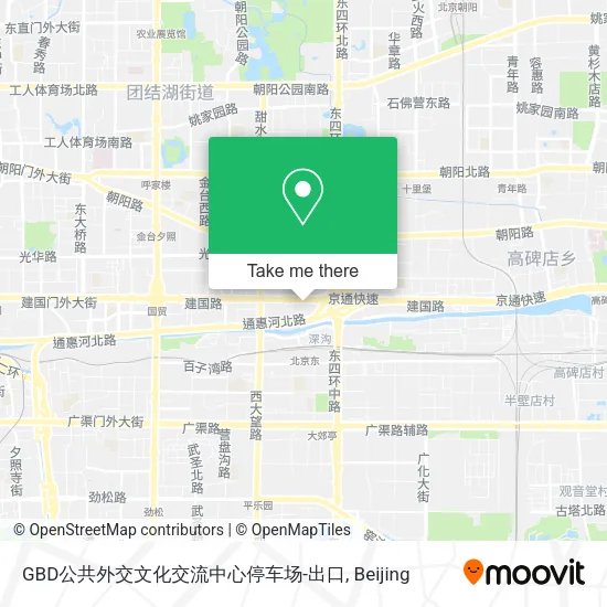 GBD公共外交文化交流中心停车场-出口 map
