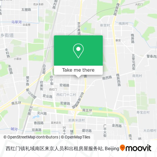 西红门镇礼域南区来京人员和出租房屋服务站 map