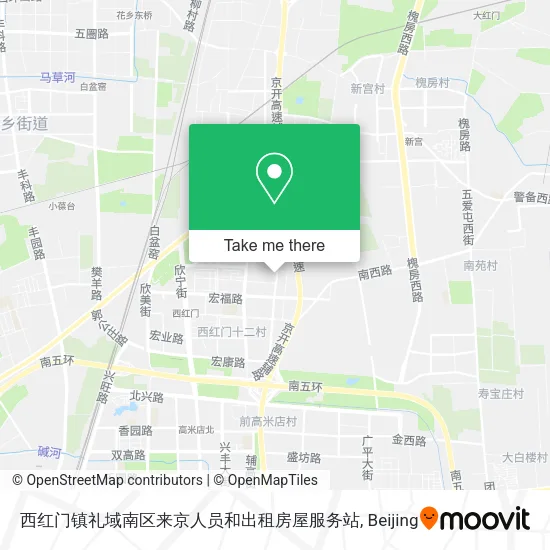 西红门镇礼域南区来京人员和出租房屋服务站 map
