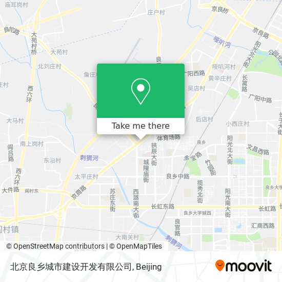 北京良乡城市建设开发有限公司 map