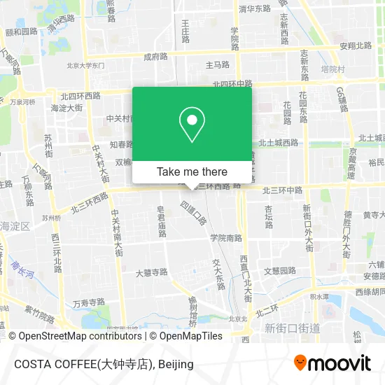 COSTA COFFEE(大钟寺店) map
