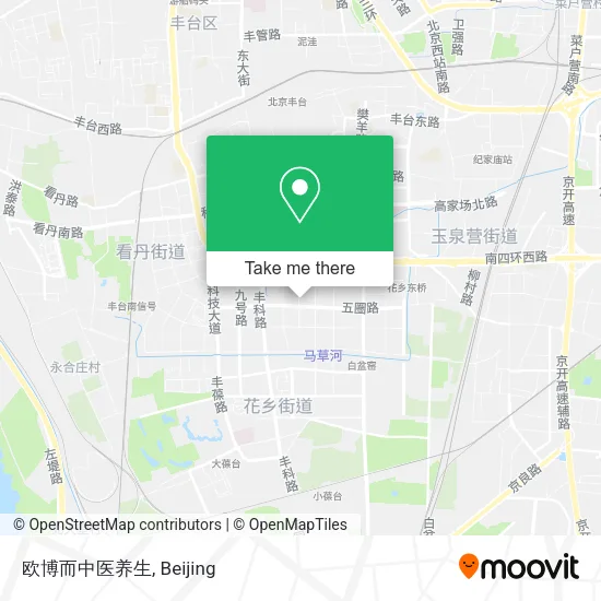 欧博而中医养生 map