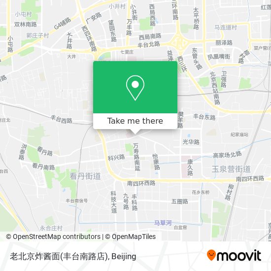 老北京炸酱面(丰台南路店) map