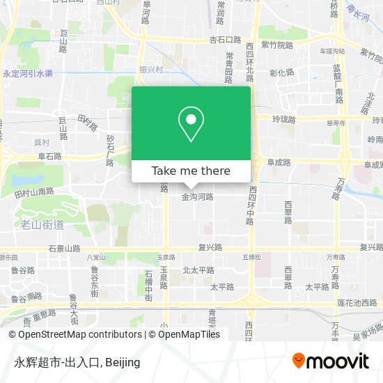 永辉超市-出入口 map