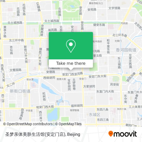 圣梦亲体美肤生活馆(安定门店) map
