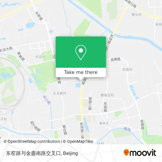 东窑路与金盏南路交叉口 map