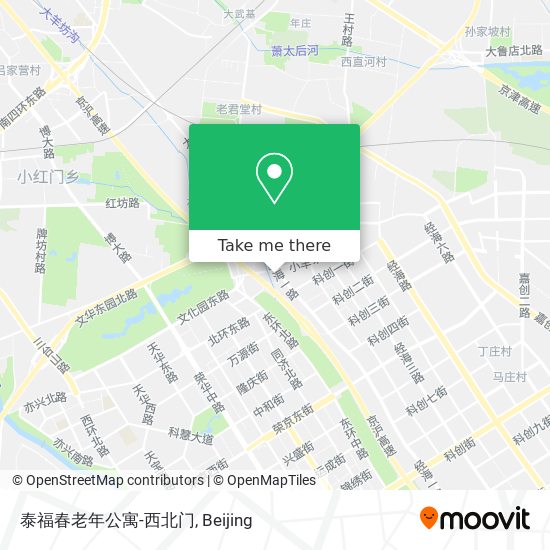 泰福春老年公寓-西北门 map