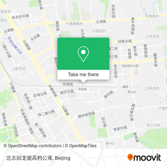 北京回龙观高档公寓 map