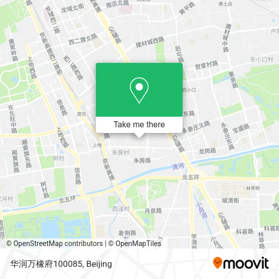 华润万橡府100085 map