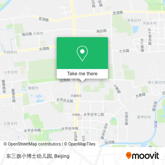 东三旗小博士幼儿园 map