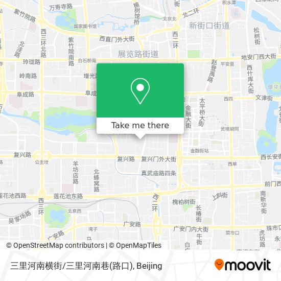 三里河南横街/三里河南巷(路口) map