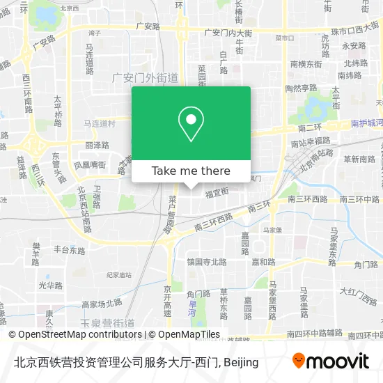 北京西铁营投资管理公司服务大厅-西门 map