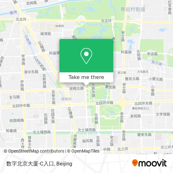 数字北京大厦-C入口 map
