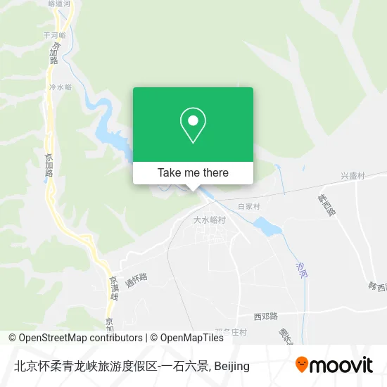北京怀柔青龙峡旅游度假区-一石六景 map