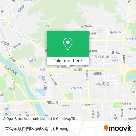 首钢金顶街四区(南区南门) map