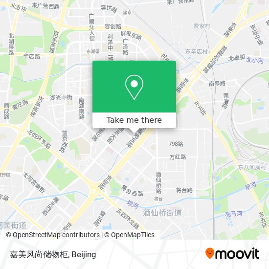 嘉美风尚储物柜 map
