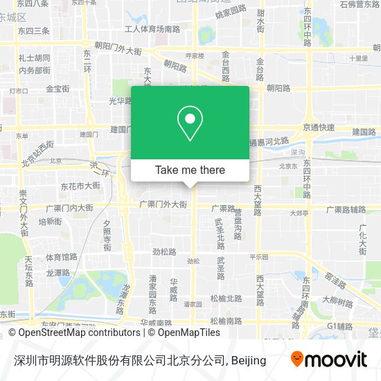 深圳市明源软件股份有限公司北京分公司 map