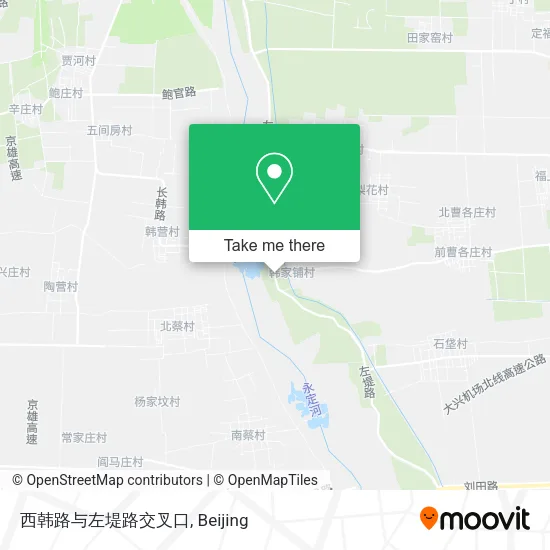 西韩路与左堤路交叉口 map