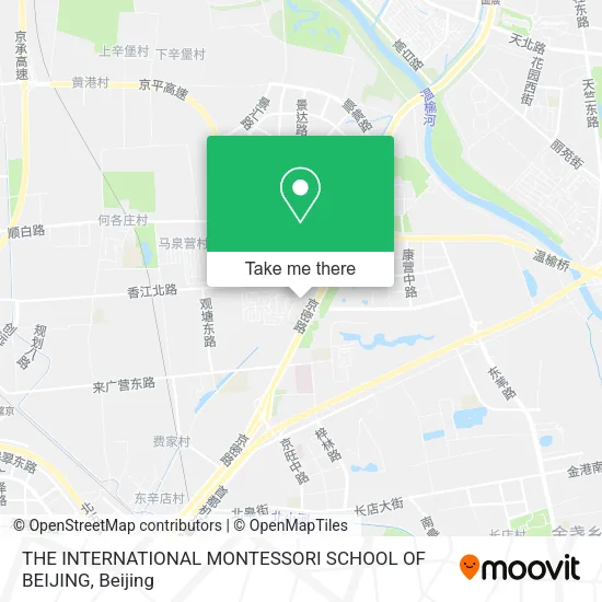 THE INTERNATIONAL MONTESSORI SCHOOL OF BEIJING map