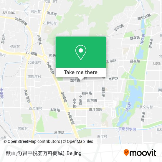 献血点(昌平悦荟万科商城) map