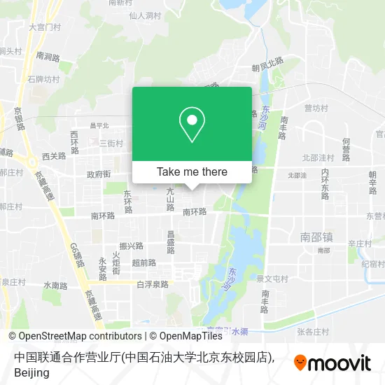 中国联通合作营业厅(中国石油大学北京东校园店) map