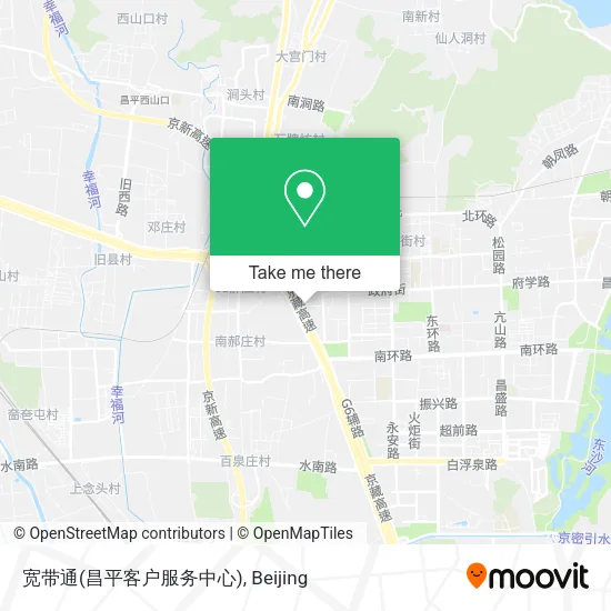 宽带通(昌平客户服务中心) map