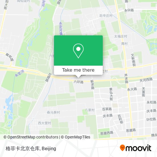 格菲卡北京仓库 map