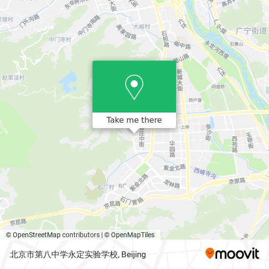 北京市第八中学永定实验学校 map