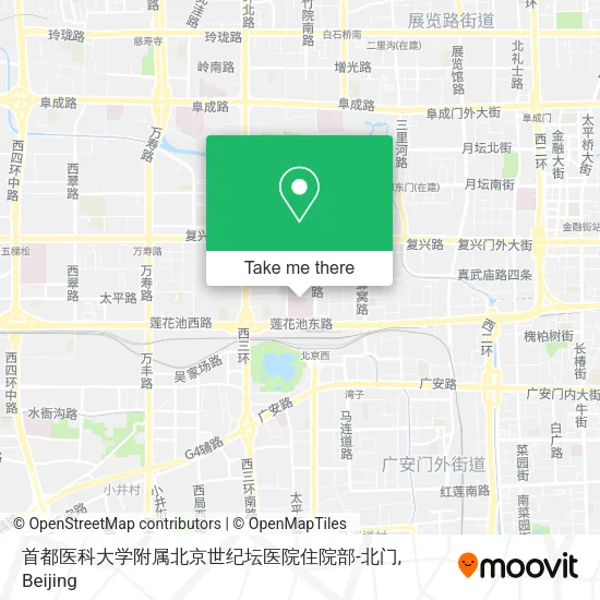 首都医科大学附属北京世纪坛医院住院部-北门 map