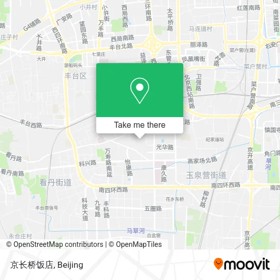 京长桥饭店 map