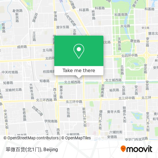翠微百货(北1门) map