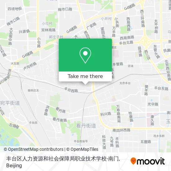 丰台区人力资源和社会保障局职业技术学校-南门 map