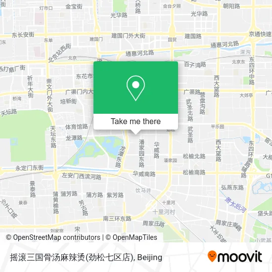 摇滚三国骨汤麻辣烫(劲松七区店) map