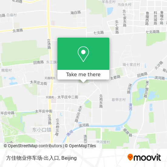 方佳物业停车场-出入口 map