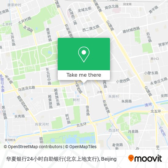 华夏银行24小时自助银行(北京上地支行) map