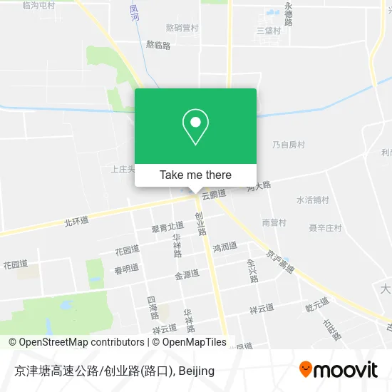 京津塘高速公路/创业路(路口) map