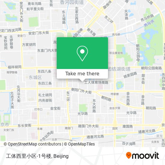 工体西里小区-1号楼 map