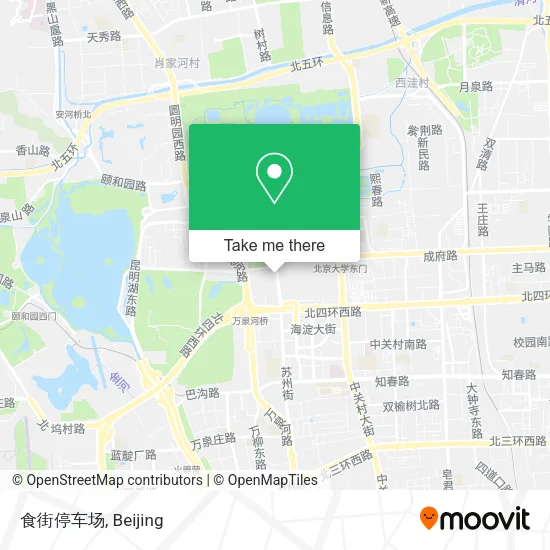 食街停车场 map