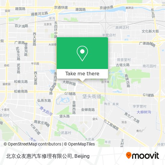 北京众友惠汽车修理有限公司 map
