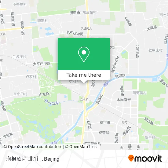 润枫欣尚-北1门 map