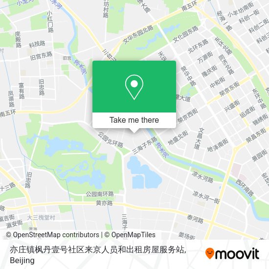 亦庄镇枫丹壹号社区来京人员和出租房屋服务站 map