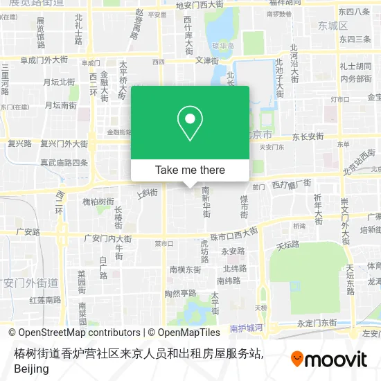 椿树街道香炉营社区来京人员和出租房屋服务站 map