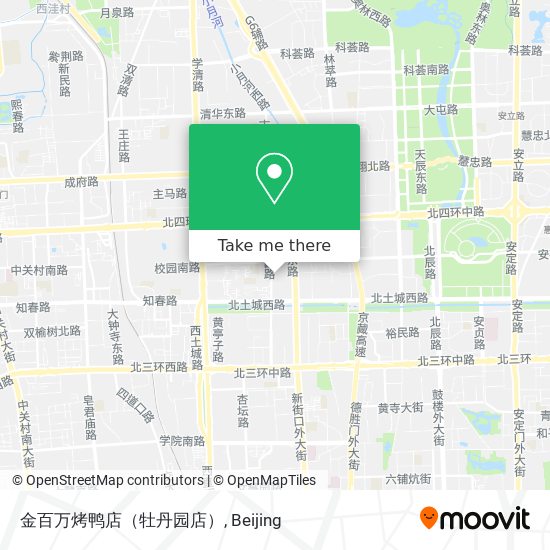 金百万烤鸭店（牡丹园店） map