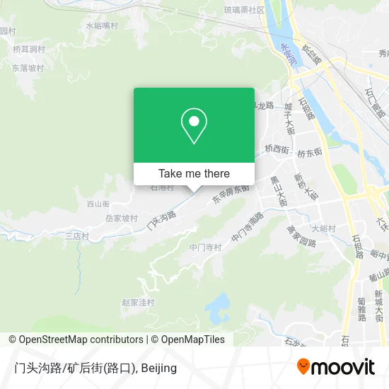 门头沟路/矿后街(路口) map
